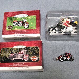 HARLEY HALLMARK HERITAGE, XL SPORTSTER, GOODRENCH SANTA BIKE ORNAMENT